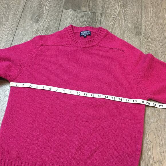 Lands' End 100% wool Ladies Large Pink Crew neck Sweater Woman - Picture 4 of 8